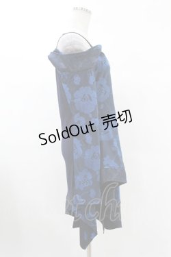 画像3: Qutie Frash / オフショル着物チュニック  ブルー H-25-02-27-1013-QU-TO-KB-ZH