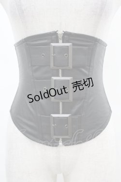 画像1: Na+H / 蟲コルセット  ブラック H-25-02-27-1003-PU-ZA-KB-ZT