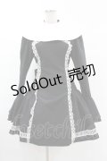 ATELIER BOZ / シスターワンピース  黒×白 H-25-02-27-1018-EL-OP-KB-ZH