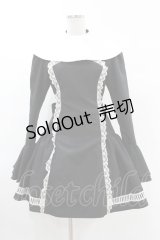 ATELIER BOZ / シスターワンピース  黒×白 H-25-02-27-1018-EL-OP-KB-ZH