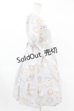 画像3: Leur Getter / Rabbit Pearl袖付ワンピース M サックス H-25-02-27-1019-LU-OP-KB-ZH