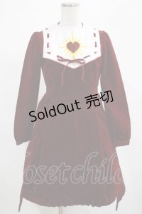 PAMEO POSE / SACRED HEART DRESS Free BORDEAUX H-25-02-28-025-GO-OP-NS-ZH