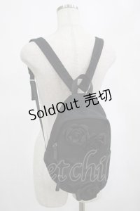 axes femme / ビッグローズリュックサック  ブラック H-25-02-28-031-AX-BG-NS-ZH