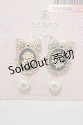 m petit by misako / AM*NIPLフラワーピアス  ブラック H-25-02-28-039-LO-AC-NS-ZH