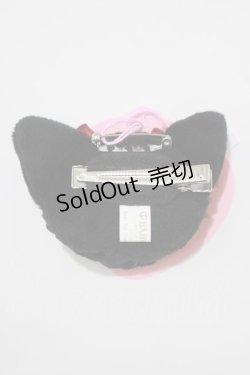画像2: BABY,THE STARS SHINE BRIGHT / ねこくみゃちゃんクリップブローチ  ブラック H-25-02-28-041-BA-AC-NS-ZH
