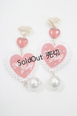 画像1: Angelic Pretty / Sprinkle Heartイヤリング  レッド H-25-02-28-048-AP-AC-NS-ZH
