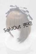 Innocent World / レースとリボンのタックカチューシャ  ネイビー H-25-02-28-058-IW-AC-NS-ZH