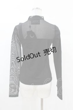 画像2: KILL STAR / Dark Reality Mesh Top XS ブラック H-25-02-28-1005-SL-TO-KB-ZI