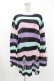 画像1: KILL STAR / Pastel Punk Knit Sweater M 黒×ピンク×パープル×ミント H-25-02-28-1051-SL-TO-KB-ZH (1)