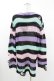 画像2: KILL STAR / Pastel Punk Knit Sweater M 黒×ピンク×パープル×ミント H-25-02-28-1051-SL-TO-KB-ZH (2)