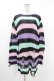 画像1: KILL STAR / Pastel Punk Knit Sweater M 黒×ピンク×パープル×ミント H-25-02-28-1052-SL-TO-KB-ZH (1)