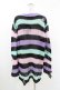 画像2: KILL STAR / Pastel Punk Knit Sweater M 黒×ピンク×パープル×ミント H-25-02-28-1053-SL-TO-KB-ZH (2)