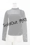 KILL STAR / Dark Reality Mesh Top XS ブラック H-25-02-28-1006-SL-TO-KB-ZS