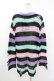 画像2: KILL STAR / Pastel Punk Knit Sweater S 黒×ピンク×パープル×ミント H-25-02-28-1057-SL-TO-KB-ZH (2)