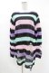 画像1: KILL STAR / Pastel Punk Knit Sweater S 黒×ピンク×パープル×ミント H-25-02-28-1058-SL-TO-KB-ZH (1)