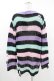 画像2: KILL STAR / Pastel Punk Knit Sweater S 黒×ピンク×パープル×ミント H-25-02-28-1060-SL-TO-KB-ZH (2)