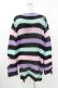 画像2: KILL STAR / Pastel Punk Knit Sweater S 黒×ピンク×パープル×ミント H-25-02-28-1061-SL-TO-KB-ZH (2)
