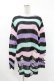 画像1: KILL STAR / Pastel Punk Knit Sweater XS 黒×ピンク×パープル×ミント H-25-02-28-1062-SL-TO-KB-ZH (1)