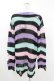 画像2: KILL STAR / Pastel Punk Knit Sweater XS 黒×ピンク×パープル×ミント H-25-02-28-1066-SL-TO-KB-ZH (2)