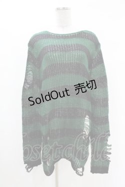 画像1: KILL STAR / Absinthe Knit Sweater S グリーン H-25-02-28-1012-SL-TO-KB-ZS