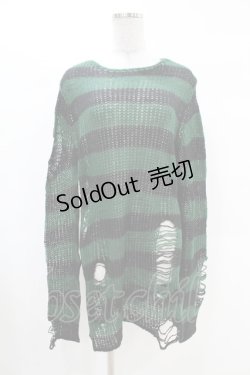 画像1: KILL STAR / Absinthe Knit Sweater XS グリーン H-25-02-28-1014-SL-TO-KB-ZH