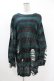 画像1: KILL STAR / Sea Punk Knit Sweater M ブルーグリーン H-25-02-28-1016-SL-TO-KB-ZH (1)