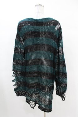 画像2: KILL STAR / Sea Punk Knit Sweater M ブルーグリーン H-25-02-28-1016-SL-TO-KB-ZH