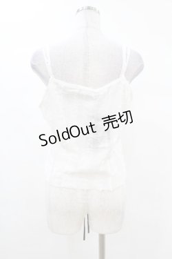 画像2: DARK IN LOVE / Punk decadent hole white sleeveless crop top L ホワイト H-25-02-28-1002-PU-TO-KB-ZH