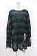 画像1: KILL STAR / Sea Punk Knit Sweater S ブルーグリーン H-25-02-28-1021-SL-TO-KB-ZH (1)