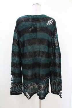 画像2: KILL STAR / Sea Punk Knit Sweater S ブルーグリーン H-25-02-28-1021-SL-TO-KB-ZH