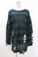 画像1: KILL STAR / Sea Punk Knit Sweater XS ブルーグリーン H-25-02-28-1023-SL-TO-KB-ZH (1)