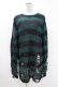 画像1: KILL STAR / Sea Punk Knit Sweater XS ブルーグリーン H-25-02-28-1024-SL-TO-KB-ZH (1)