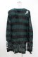 画像2: KILL STAR / Sea Punk Knit Sweater XS ブルーグリーン H-25-02-28-1024-SL-TO-KB-ZH (2)