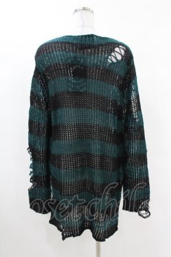 画像2: KILL STAR / Sea Punk Knit Sweater XS ブルーグリーン H-25-02-28-1027-SL-TO-KB-ZI
