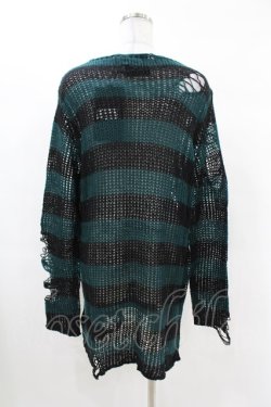 画像2: KILL STAR / Sea Punk Knit Sweater XS ブルーグリーン H-25-02-28-1028-SL-TO-KB-ZY
