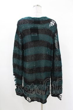 画像2: KILL STAR / Sea Punk Knit Sweater XS ブルーグリーン H-25-02-28-1029-SL-TO-KB-ZH