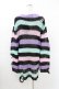 画像2: KILL STAR / Pastel Punk Knit Sweater L 黒×ピンク×パープル×ミント H-25-02-28-1030-SL-TO-KB-ZY (2)