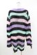 画像2: KILL STAR / Pastel Punk Knit Sweater L 黒×ピンク×パープル×ミント H-25-02-28-1033-SL-TO-KB-ZI (2)