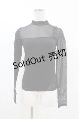 KILL STAR / Dark Reality Mesh Top XS ブラック H-25-02-28-1005-SL-TO-KB-ZI