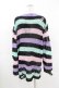 画像2: KILL STAR / Pastel Punk Knit Sweater M 黒×ピンク×パープル×ミント H-25-02-28-1049-SL-TO-KB-ZH (2)