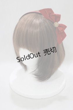 画像1: Innocent World / アールヌーボーカチューシャ  レッド H-25-02-28-060-IW-AC-NS-ZH
