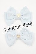 Angelic Pretty / カラフルパールリボンクリップSet  サックス H-25-02-28-071-AP-AC-NS-ZH
