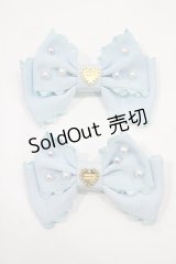 Angelic Pretty / カラフルパールリボンクリップSet  サックス H-25-02-28-071-AP-AC-NS-ZH