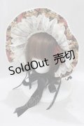 ALICE and the PIRATES / 追憶のオーナメントローズ柄ボンネット  ブラック H-25-02-28-076-PA-AC-NS-ZH