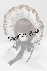ALICE and the PIRATES / 追憶のオーナメントローズ柄ボンネット  ブラック H-25-02-28-076-PA-AC-NS-ZH