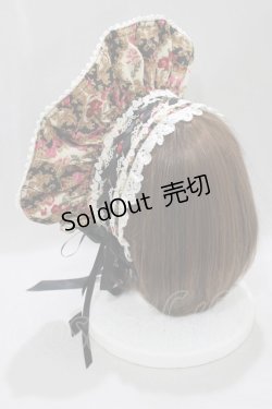 画像2: ALICE and the PIRATES / 追憶のオーナメントローズ柄ボンネット  ブラック H-25-02-28-076-PA-AC-NS-ZH