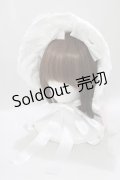 metamorphose / 無地ラッセルレースつきボンネット  オフ H-25-02-28-077-ME-AC-NS-ZH