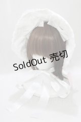 metamorphose / 無地ラッセルレースつきボンネット  オフ H-25-02-28-077-ME-AC-NS-ZH