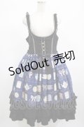 metamorphose / 【プラスサイズ】Classic Tea House ジャンパースカート プラスサイズ ブルー H-25-02-28-006-ME-OP-NS-ZH