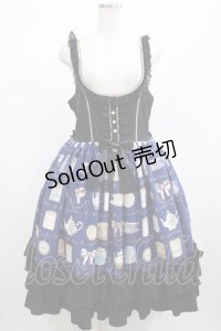 metamorphose / 【プラスサイズ】Classic Tea House ジャンパースカート プラスサイズ ブルー H-25-02-28-006-ME-OP-NS-ZH